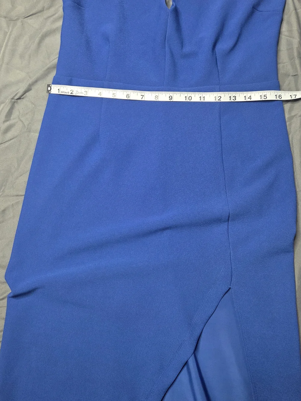 Abercrombie & Fitch Blue Formal Maxi Dress LT Tall Sleeveless Slit